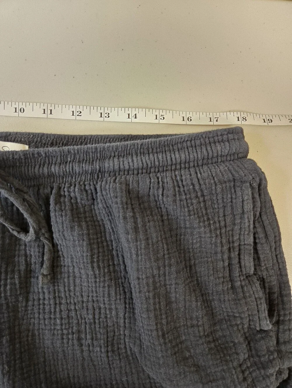Jessica Simpson Cotton Gauze Cropped Lounge Pants Black Size XL